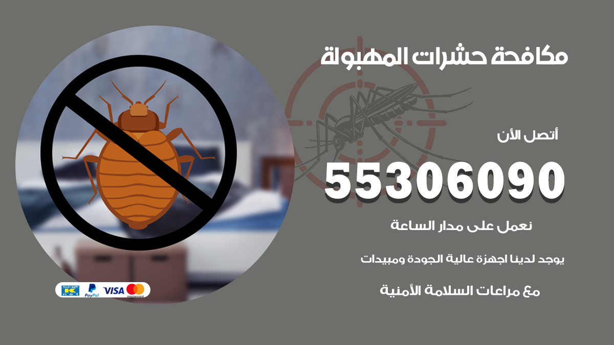 شركة مكافحة حشرات وقوارض في المهبولة